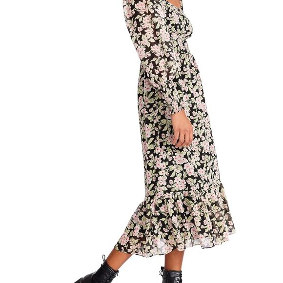 Betsey Johnson Floral Smocked Midi Dress XXL - Picture 4 of 5